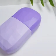 Masażery - Silikonowy lodowy masażer do twarzy i ciała Yeye Fioletowy - miniaturka - grafika 1