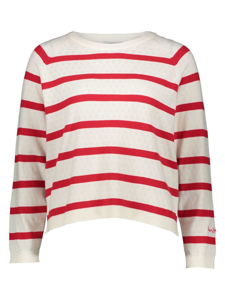 Pepe Jeans Sweter w kolorze biało-czerwonym