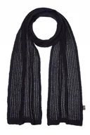 Apaszki i szaliki damskie - Szal damski z angory Lirio Czarny - miniaturka - grafika 1