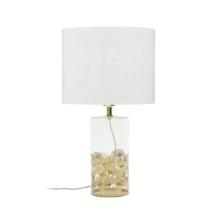 Lampa stołowa SUNFLOWER E27 - biały/złoty - Lampy stojące - miniaturka - grafika 1