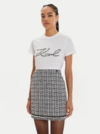 Spódnice - KARL LAGERFELD Spódnica mini 246W1200 Kolorowy Regular Fit - miniaturka - grafika 1