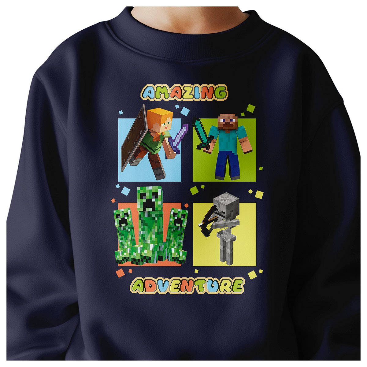 BLUZA DZIECIĘCA MINECRAFT 110-116 DLA DZIEWCZYNKI CHŁOPCA JAKOŚĆ