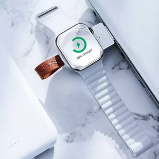 Baseus Dotter mini bezprzewodowa ładowarka indukcyjna Qi 2.5W do Apple Watch biały (WXYDIW02-02) - Ładowarki do telefonów - miniaturka - grafika 8