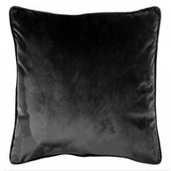 Poszewki na poduszki - Poszewka VELVET 45 x 45 cm czarna - miniaturka - grafika 1