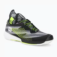 Buty sportowe męskie - Buty do tenisa męskie Wilson Kaos Rapide STF Clay white/black/safety yellow - miniaturka - grafika 1
