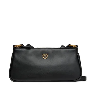 Torebka PINKO Half Moon Baguette Mini AI 25-26 PLTT 105069 A0QO Czarny - Torebki damskie - miniaturka - grafika 1