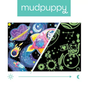 Mudpuppy, Puzzle świecące w ciemności, Kosmiczne marzenia, 100 elementów - Puzzle - miniaturka - grafika 1