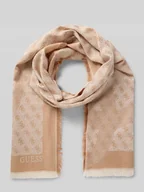 Apaszki i szaliki damskie - Szal ze wzorem z logo model ‘ERICA’ - miniaturka - grafika 1