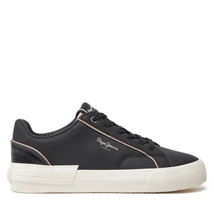 Sneakersy Pepe Jeans PLS31580 Czarny - Sneakersy damskie - miniaturka - grafika 1