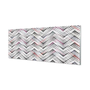 Nowoczesny panel kuchenny Kolorowa jodełka 125x50 cm - Tablice i flipcharty - miniaturka - grafika 1