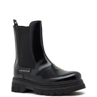 Buty dla chłopców - Tommy Hilfiger Sztyblety | z dodatkiem skóry - miniaturka - grafika 1