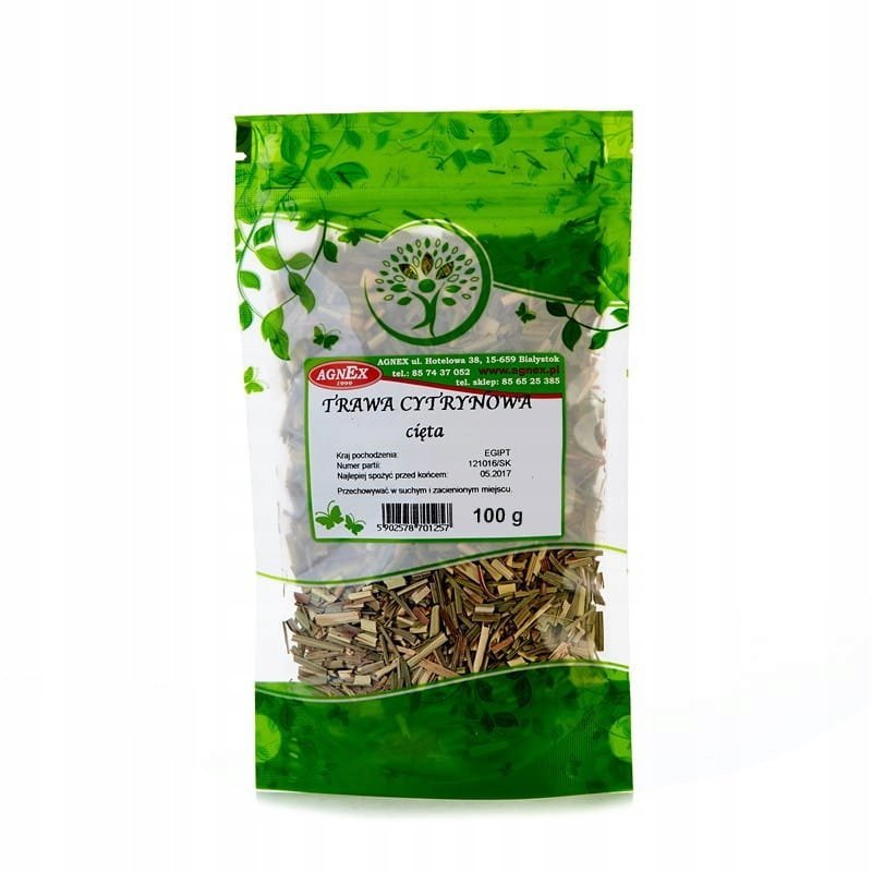 TRAWA CYTRYNOWA 100g Suszona cięta świeża jakość