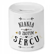 Skarbonki - Dla Niani Skarbonka na Urodziny na Prezent z Nadrukiem ze Zdjęciem + Opakowanie na prezent (wzór 04) - miniaturka - grafika 1