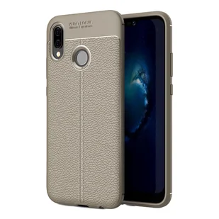 Etui do Huawei P20 Lite 5,8 cala TPU Cover Wytrzymałe etui ochronne Cienkie, wykonane z miękkiego, elastycznego materiału Slim Grey - Etui i futerały do telefonów - miniaturka - grafika 1