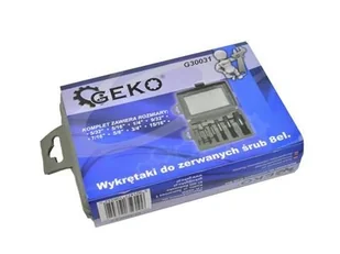 Geko Wykrętaki do zerwanych śrub 8części G30031 G30031 - Śrubokręty - miniaturka - grafika 4