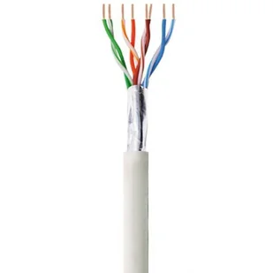 Techly Kabel Instalacyjny skrętka Cat.5e F/UTP linka 305m 100% miedzi, szary - Pozostałe akcesoria sieciowe - miniaturka - grafika 1