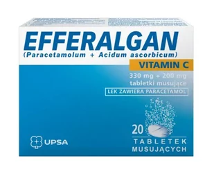 UPSA Efferalgan Vitamin C 20 szt. - Witaminy i minerały UPSA Efferalgan Vitamin C 20 szt. - Witaminy i minerały - miniaturka - grafika 1