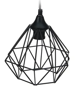 HowHomely Lampa wisząca HowHomely Lampa geometryczna Diamond czarna 25 cm metalowa 10-1566C - Lampy sufitowe - miniaturka - grafika 2