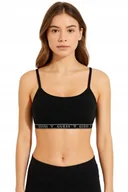 Biustonosze - GUESS CZARNY MIĘKKI BIUSTONOSZ DAMSKI Z LOGOWANĄ TAŚMĄ XS GNA - miniaturka - grafika 1