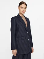 Marynarki i żakiety damskie - Pepe Jeans Marynarka Rene PL402287 Czarny Relaxed Fit - miniaturka - grafika 1