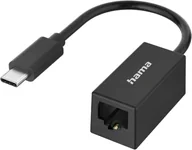 Karty sieciowe - Hama Network Adapter USB-C - LAN melna - Adapteris 00300023 - miniaturka - grafika 1