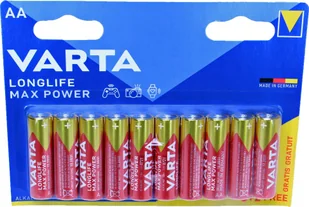 Varta Longlife Max Power AA 10 Pack 8+2 - Baterie i akcesoria - miniaturka - grafika 1