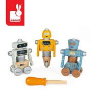 Zabawki interaktywne dla dzieci - Janod Bricokids roboty do składania ze śrubokrętem J06473 - miniaturka - grafika 1