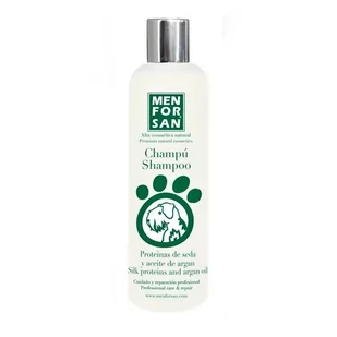 Menforsan Premium & Natural Szampon z proteinami jedwabiu i olejem arganowym 300 ml - Szampony do włosów - miniaturka - grafika 1