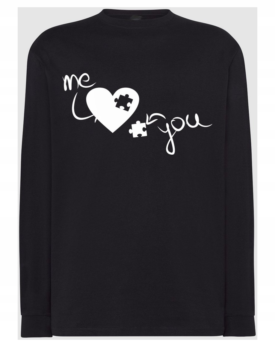 Walentynki Longsleeve nadruk Ty i Ja Miłość r.3XL