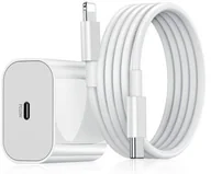 Ładowarki do telefonów - SZYBKA ŁADOWARKA DO IPHONE SIECIOWA USB C 20W + KABEL 1M LIGHTNING - miniaturka - grafika 1