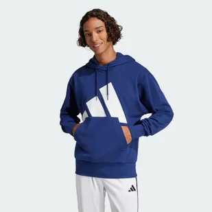 Bluza z kapturem Essentials Big Logo French Terry - Bluzy sportowe damskie - miniaturka - grafika 1