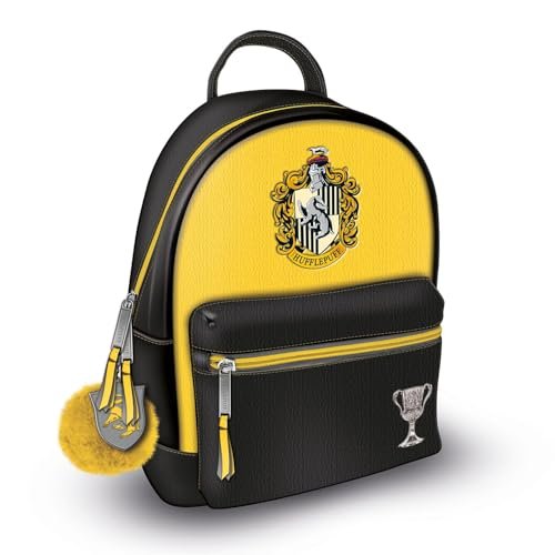 Modny plecak Harry'ego Pottera (HUFFLEPUFF), ŻÓŁTY, Jeden rozmiar, Casual