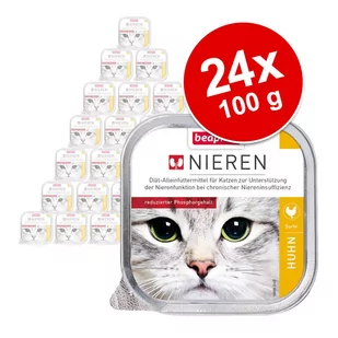 Megapakiet beaphar Dieta na nerki, 24 x 100 g - Kaczka - Mokra karma dla kotów - miniaturka - grafika 1