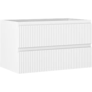 Mexen Rivel szafka łazienkowa podumywalkowa 80 cm, 2 szuflady, ryflowana , biała mat - 91A20-08047-2-BFF01 - Szafki łazienkowe - miniaturka - grafika 1