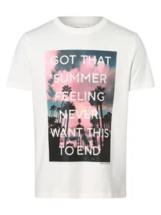 Tom Tailor Denim - T-shirt męski, biały - Koszulki męskie - miniaturka - grafika 1