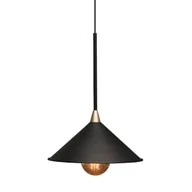 Lampy sufitowe - Lampa wisząca metalowa Merto 5065 Shilo trójkątne abażur czarny - miniaturka - grafika 1