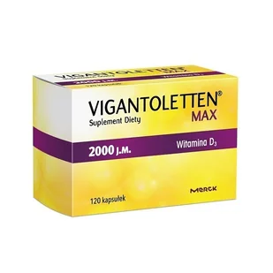 VIGANTOLETTEN Max 2000 j.m., 120 kaps. - Witaminy i minerały - miniaturka - grafika 1