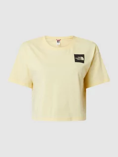 Koszulki i topy damskie - T-shirt o krótkim kroju z nadrukiem z logo - grafika 1
