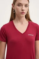 Koszulki sportowe damskie - Guess Jeans t-shirt damski kolor czerwony W4YI23 J1314 - miniaturka - grafika 1