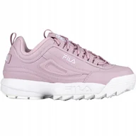Sneakersy damskie - Buty Fila Disruptor damskie modne sportowe sneakersy fioletowe r. 39 - miniaturka - grafika 1