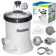 Akcesoria do basenów - BESTWAY Pompa filtrująca do basenu 5678 l/h + kulki filtrujące 58870 - miniaturka - grafika 1