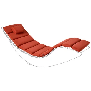 Blmeble Poduszka na leżak ogrodowy BRESCIA PREMIUM 180 x 60 cm Czerwony - Poduszki ogrodowe Blmeble Poduszka na leżak ogrodowy BRESCIA PREMIUM 180 x 60 cm Czerwony - Poduszki ogrodowe - miniaturka - grafika 1