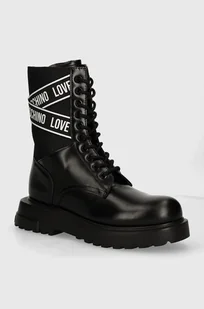 Love Moschino workery damskie kolor czarny na platformie JA24094G1LIA700A - Botki damskie - miniaturka - grafika 1