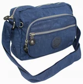 Gadżety dla niej i dla niego - Stylowa Lekka Materiałowa Torba Pozioma Średnia Na Ramię Bag Street NR 2223 GRANATOWY - miniaturka - grafika 1