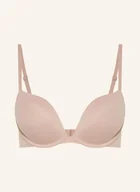 Biustonosze - Calvin Klein Biustonosz Push-Up Perfectly Fit beige - miniaturka - grafika 1