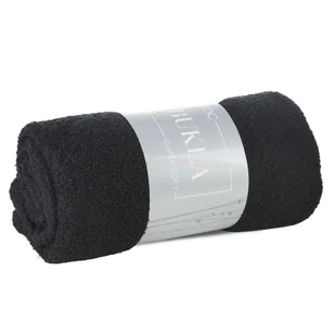 Koc 150 x 200 Mikrofibra Boucle Bukla Czarny - Koce - miniaturka - grafika 7