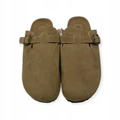 Klapki i japonki męskie - Zamszowe chodaki męskie Old Money 44 - miniaturka - grafika 1