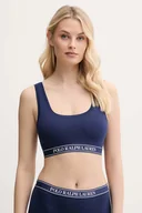Biustonosze - Polo Ralph Lauren biustonosz kolor granatowy gładki 4P0479 - miniaturka - grafika 1
