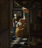 Plakaty - Girl with a Flute, Jan Vermeer - plakat 70x100 cm - miniaturka - grafika 1