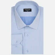 Koszule męskie - Koszula Niebieska Tailored Żakard - Dastan - miniaturka - grafika 1